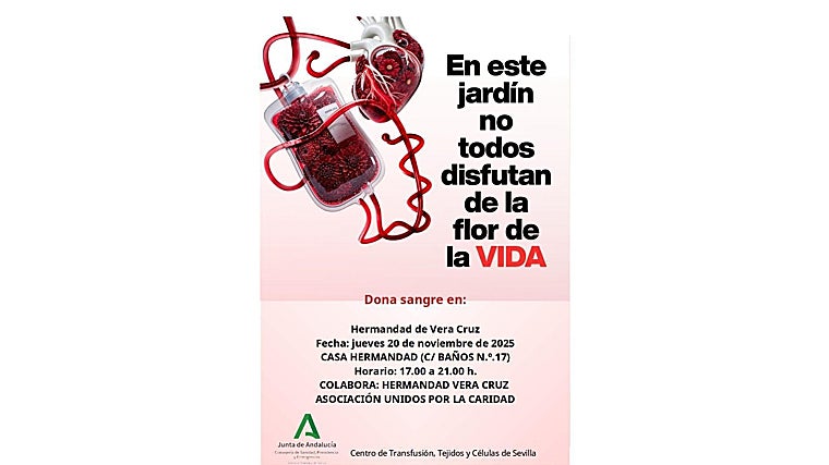 Cartel de la donación de sangre