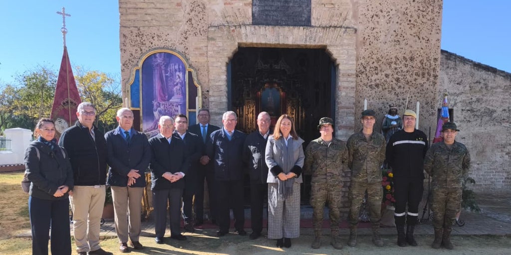 La Ermita de Valme en Cuarto acoge el final del Camino de San Fernando del Batallón de Transmisiones III/22