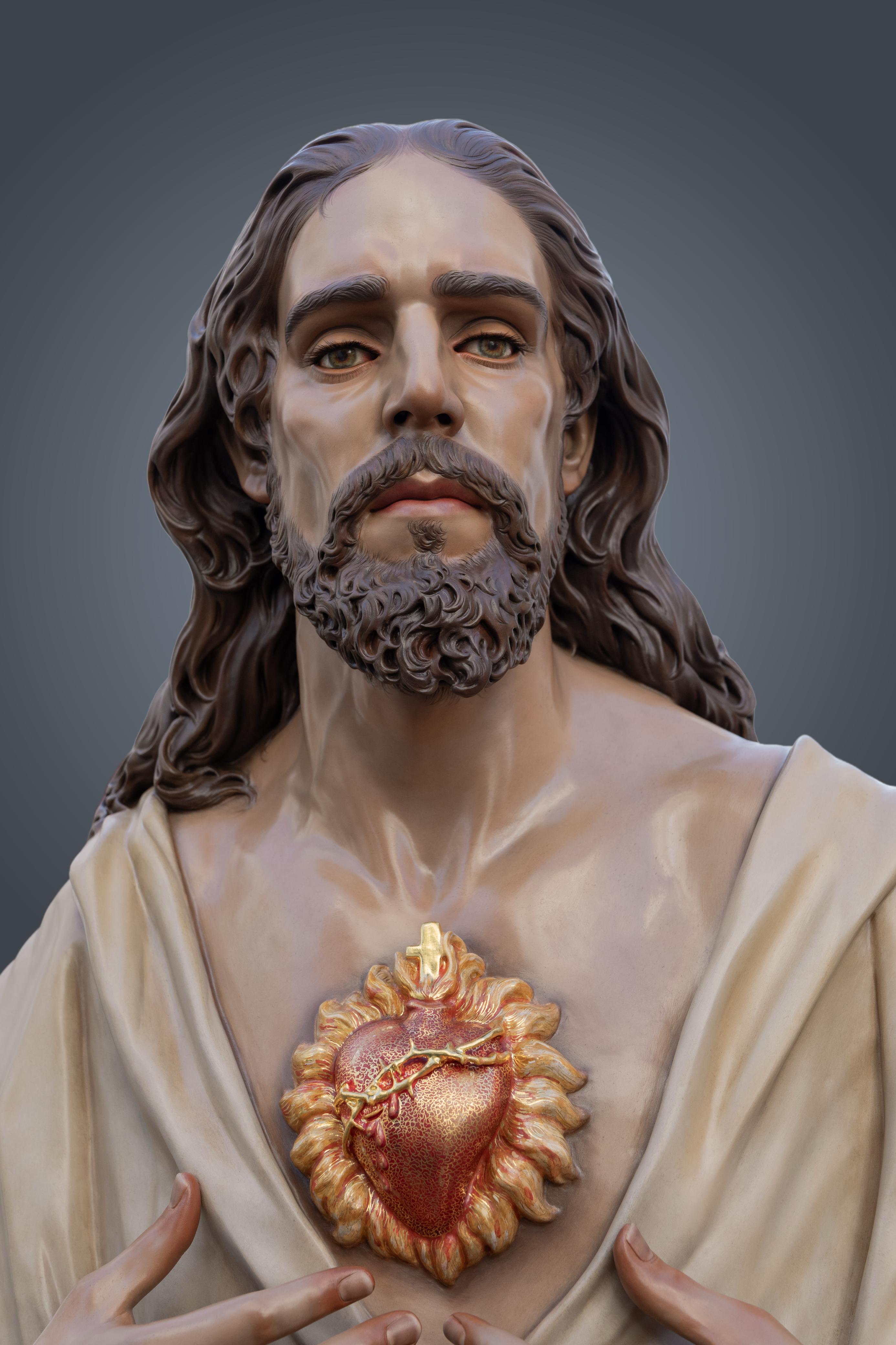 Las imágenes del Sagrado Corazón de Jesús de Martín Nieto