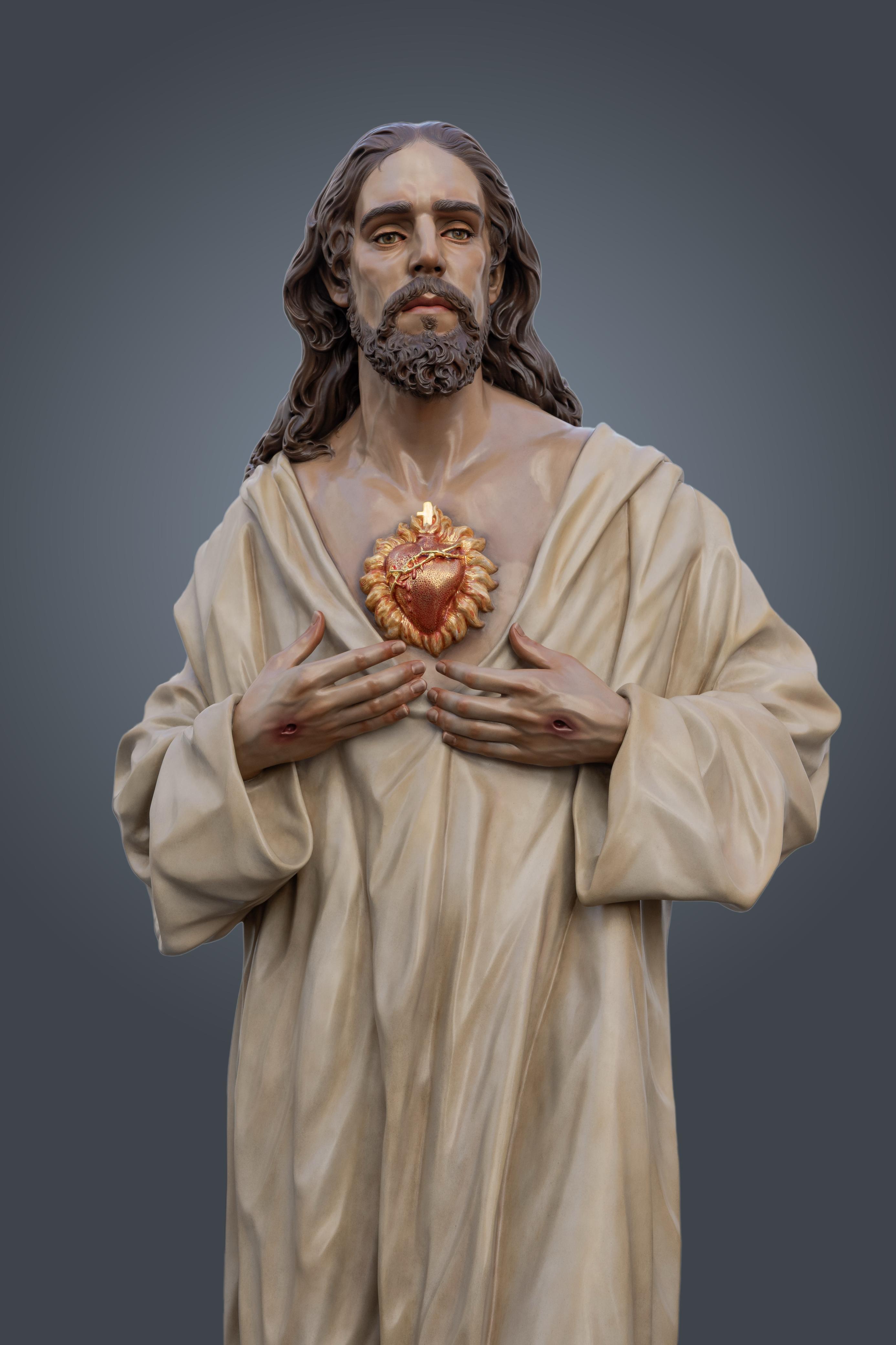 Las imágenes del Sagrado Corazón de Jesús de Martín Nieto