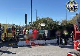 Una colisión múltiple provoca desvíos de tráfico en la avenida de la Expo 92 de Sevilla