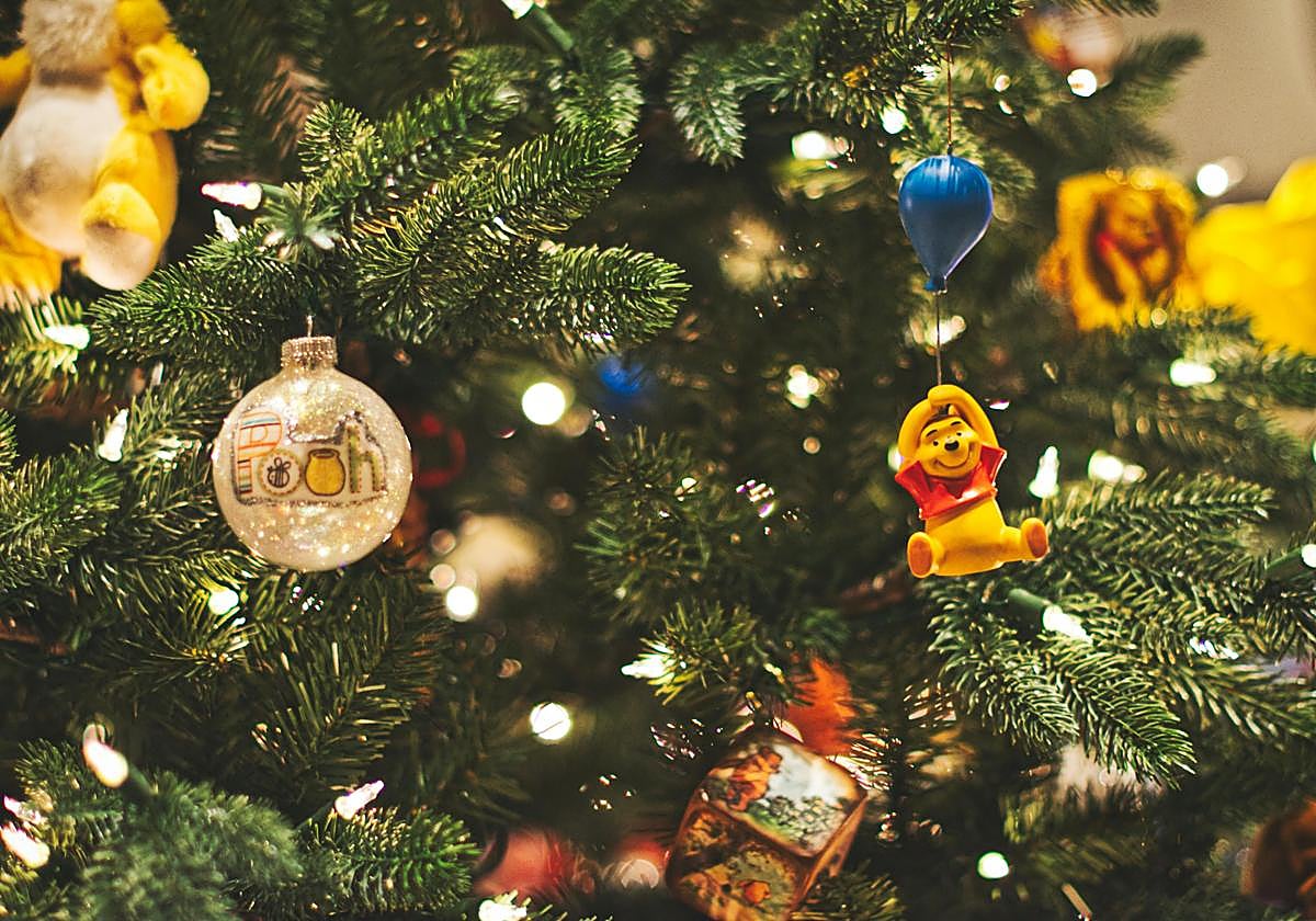 Imagen de un árbol de Navidad de archivo