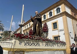 Procesión del Beato Bienvenido en Dos Hermanas para clausurar el 125 aniversario del colegio San Hermenegildo