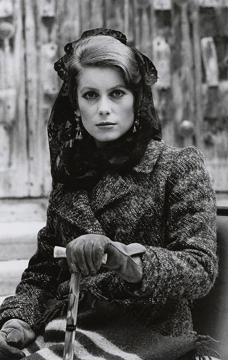 Catherine Deneuve en una foto del rodaje de'Tristana'