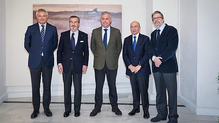 Alberto García Reyes, Marcelo Maestre, José Luis Sanz, José Antonio Zarzalejos, and Ignacio Camacho