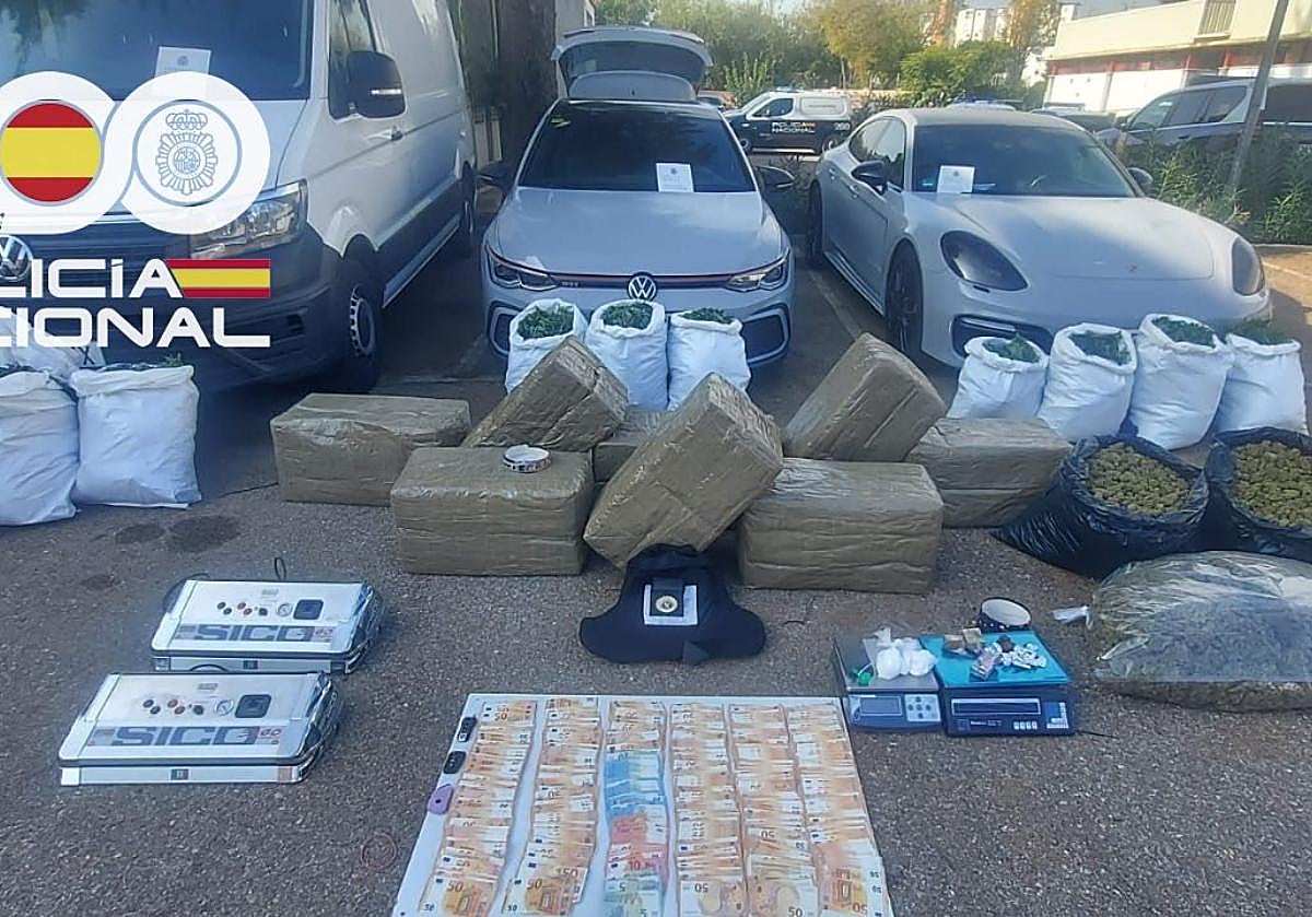 Coches, droga y dinero en metálico intervenidos a esta banda de narcotraficanets
