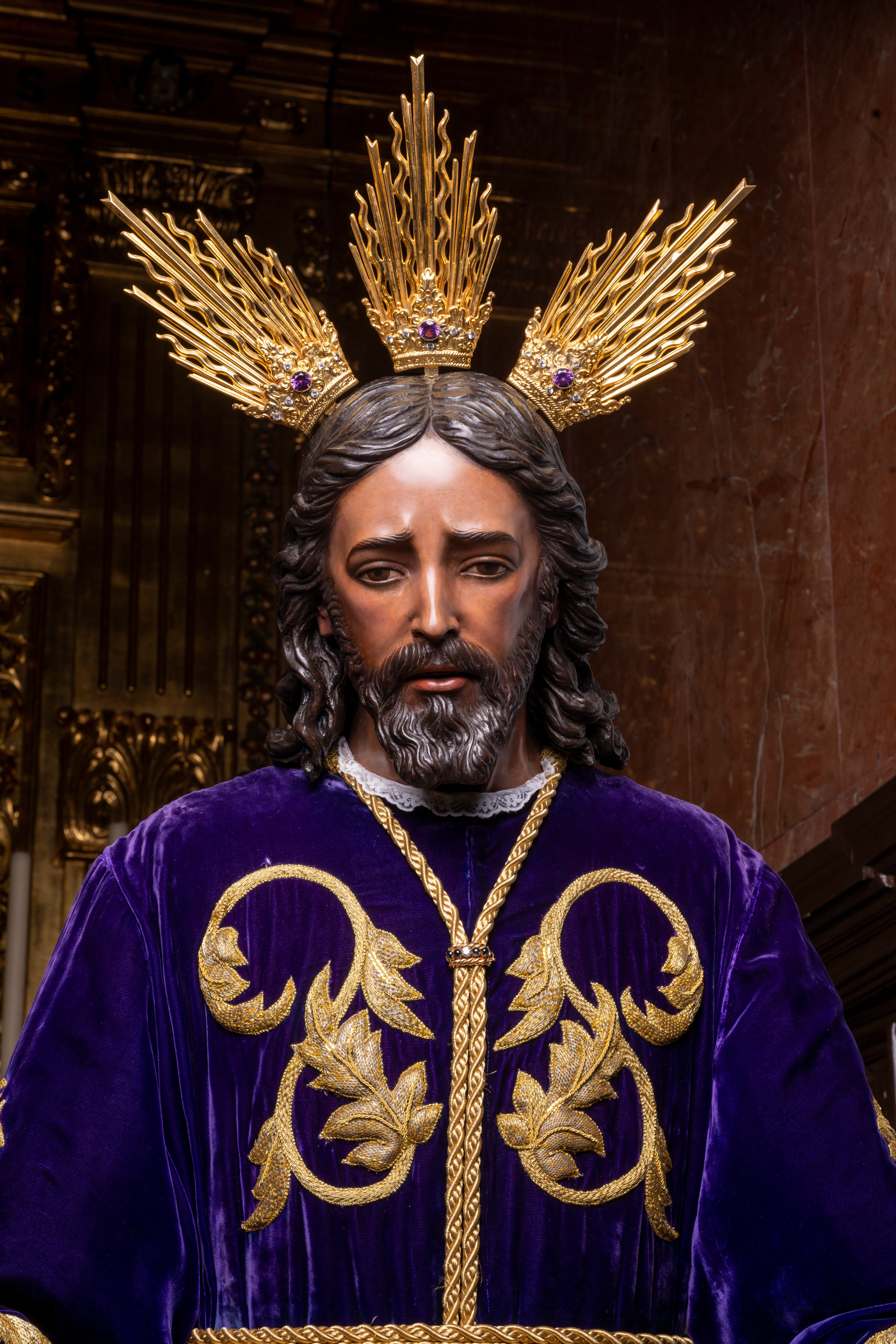 La reposición al culto de los titulares de los Panaderos, en imágenes