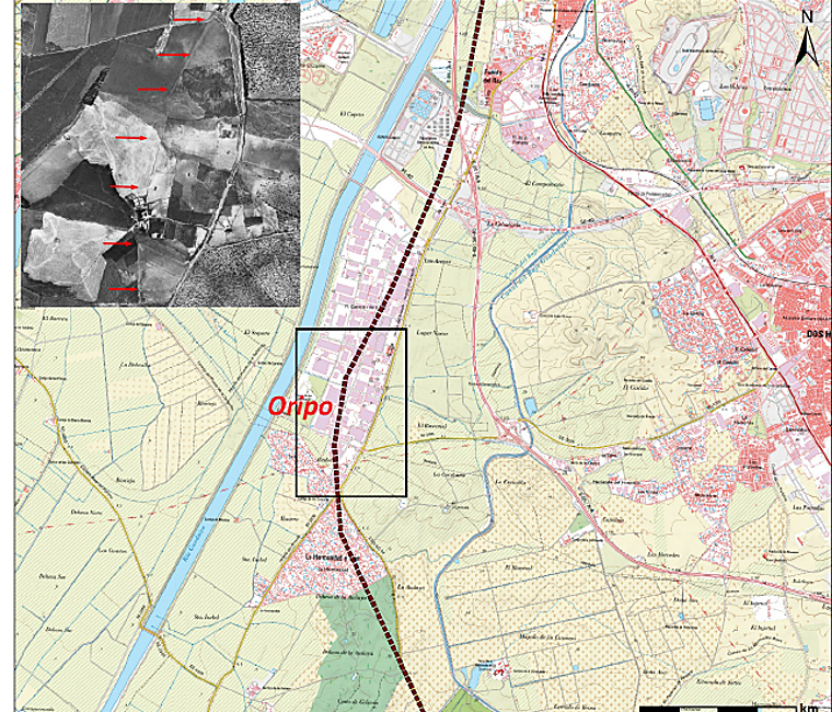 Itinerario desde Cádiz a Sevilla según los Vasos de Vicarello con las millas. Pedro Trapero Fernández (UCA) - Archivo Español de Arqueología 98.