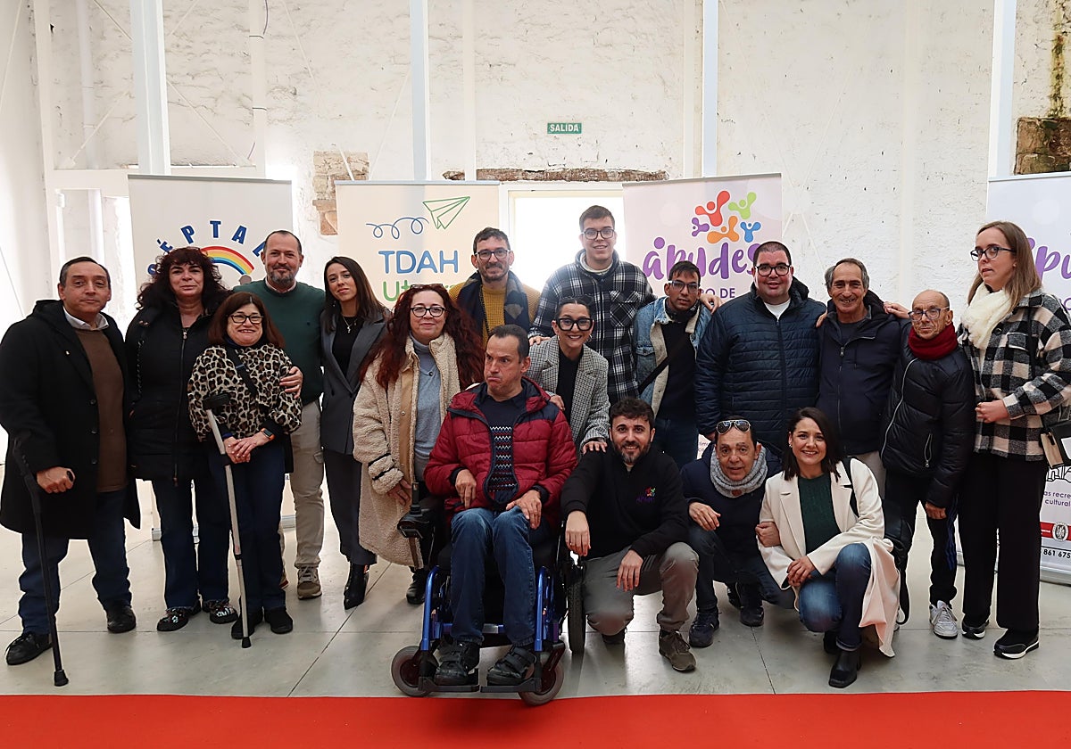 Los participantes en la grabación de la serie La Cura, una actividad en la que participan personas con discapacidad