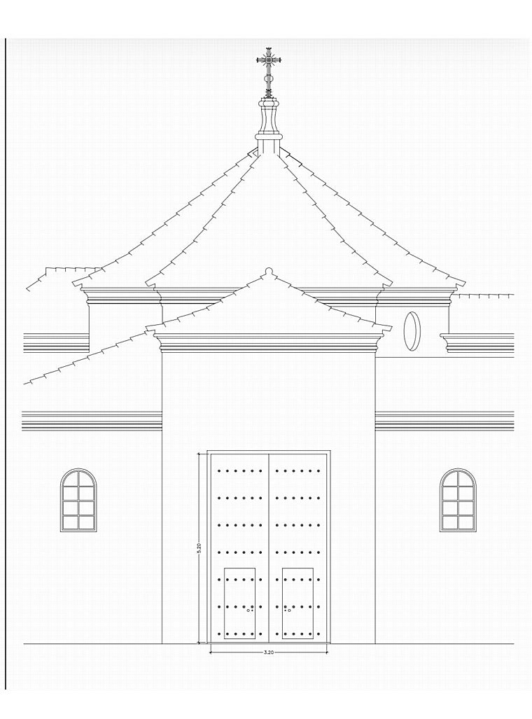 Nova porta da Paróquia Sagrado Coração Bellavista