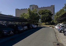 Aparcamiento del hospital de Valme