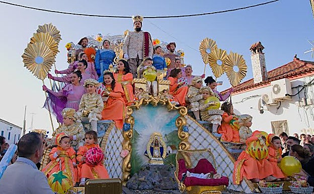 Carroza de la cabalgata de Reyes Magos de Villaverde del Río