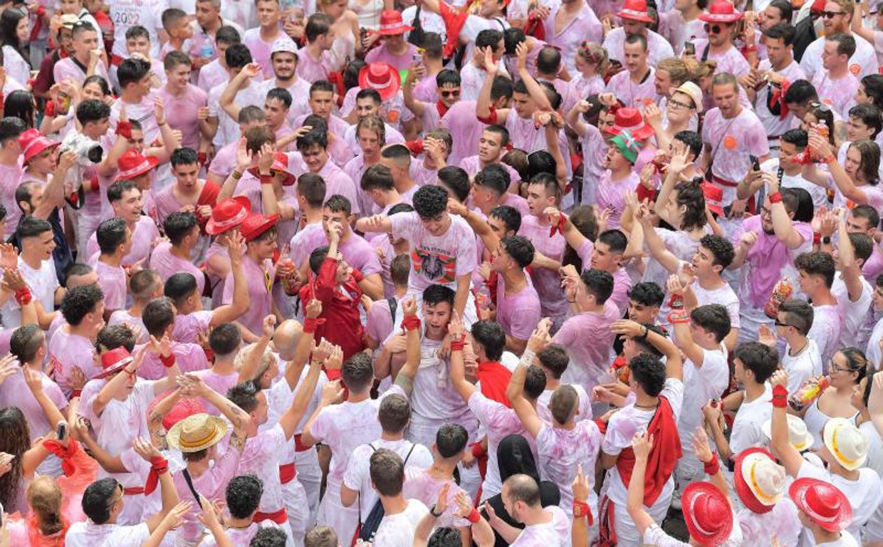 Celebración después del Chupinazo