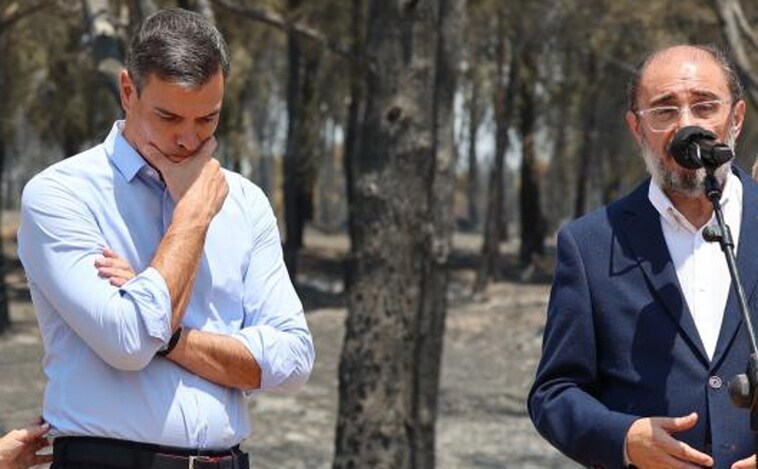 Sánchez presume de gestión mientras arde España y echa toda la culpa a la «emergencia climática del planeta»
