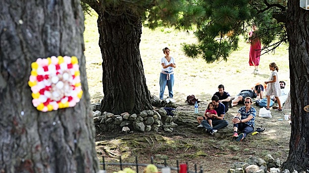 Los Pinos, el punto más alto del pueblo, donde acuden los fieles pues es el lugar donde se produjeron, según las niñas, la mayor parte de las apariciones marianas