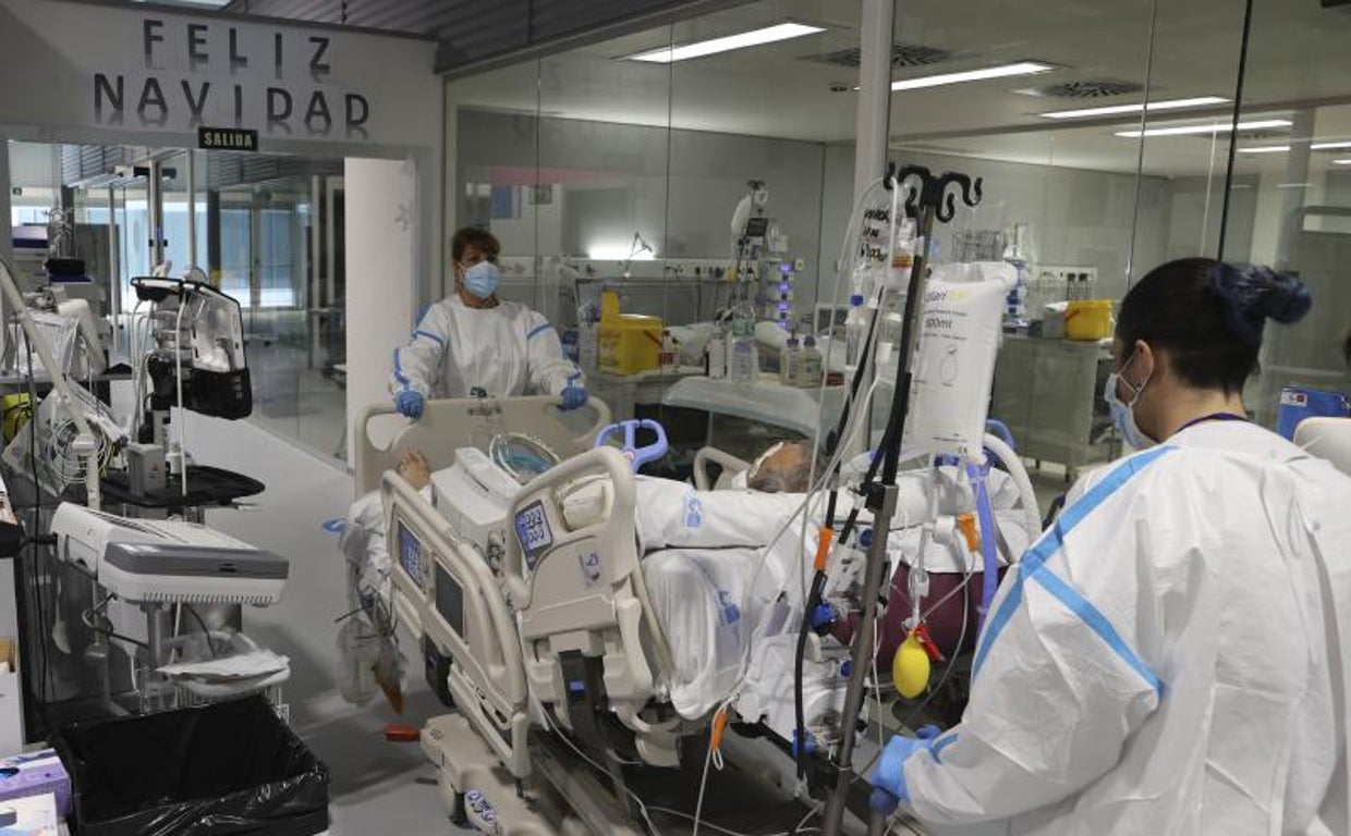 Cama UCI en el Hospital Isabel Zendal