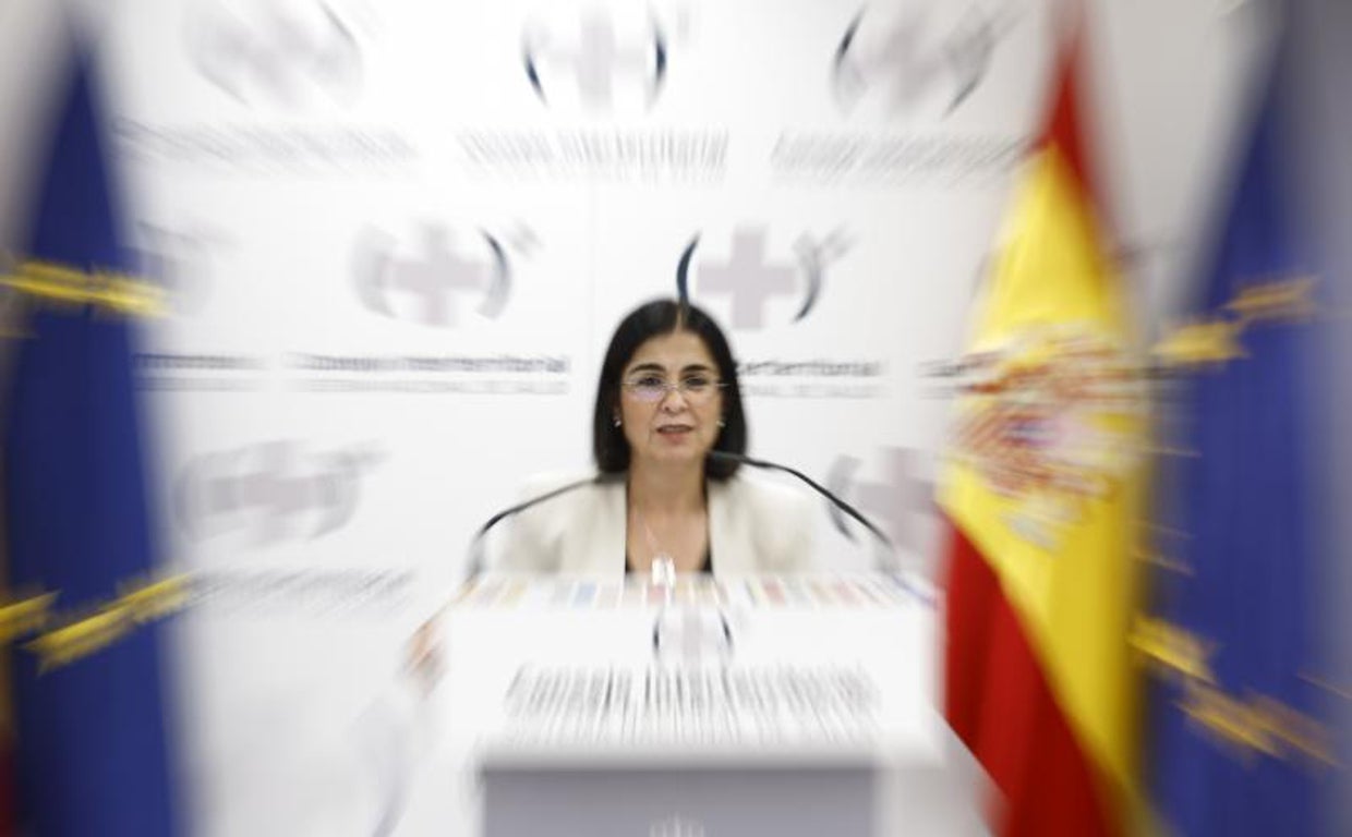 La ministra de Sanidad, Carolina Darias, tras el Consejo Interterritorial de este lunes