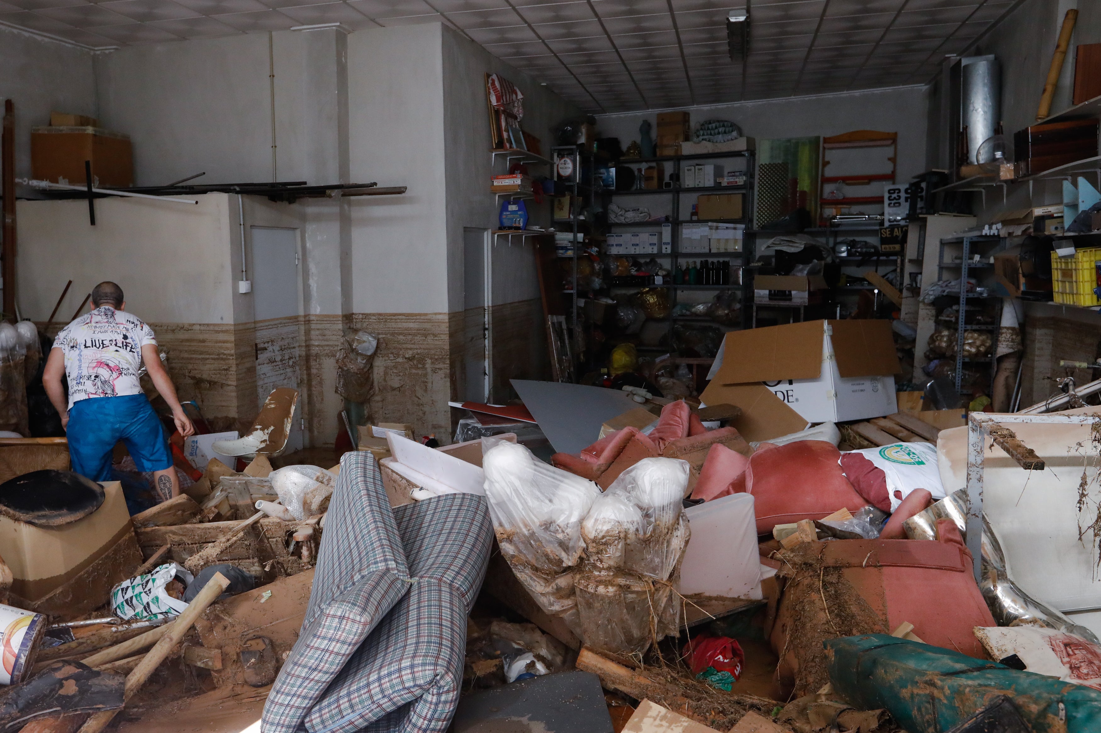 Una riada mortal asola las calles de Javalí Viejo, en Murcia