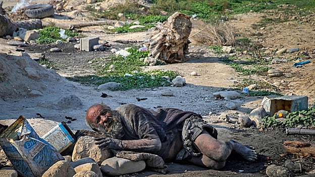 Amou Haji, el «hombre más guarro del mundo», en una imagen de 2018.
