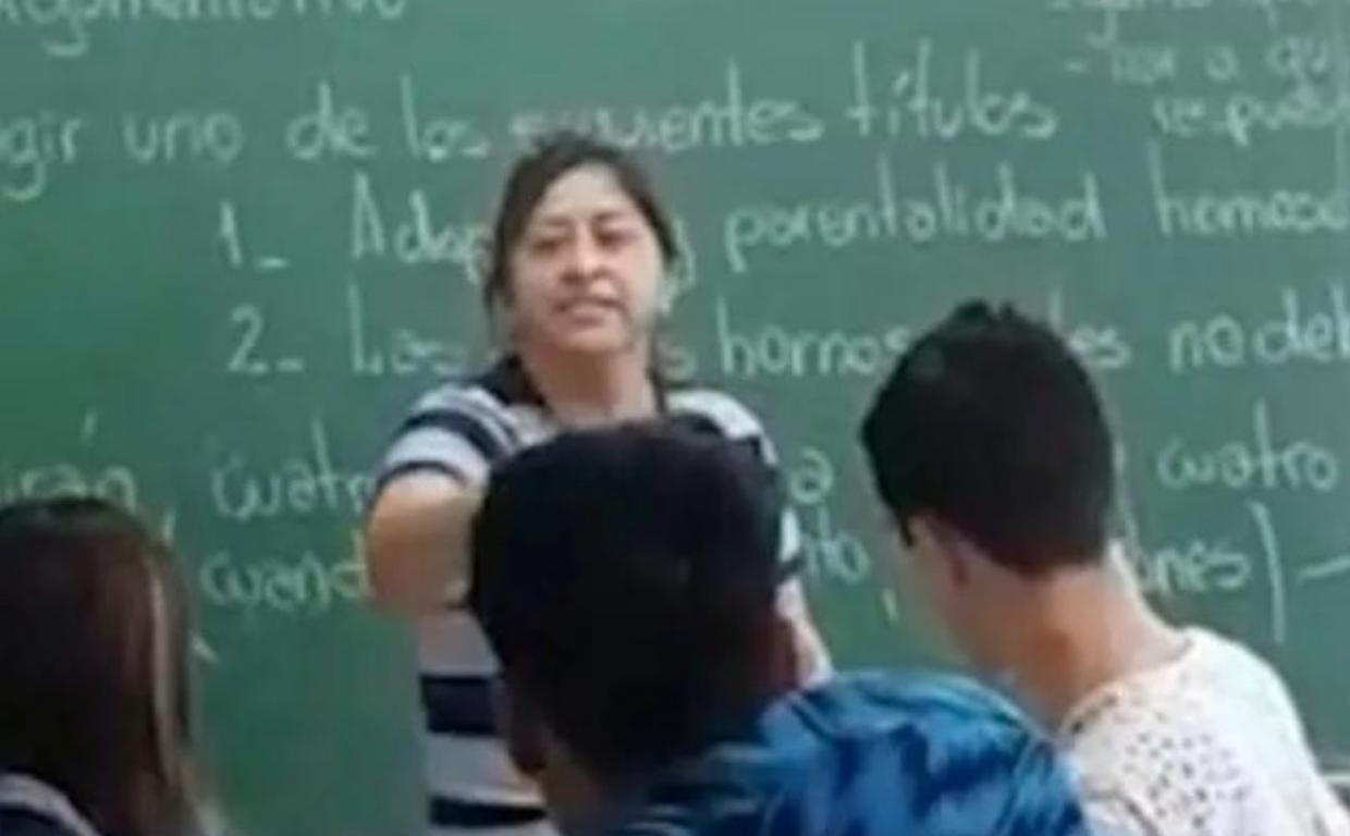 La madre, en el vídeo difundido