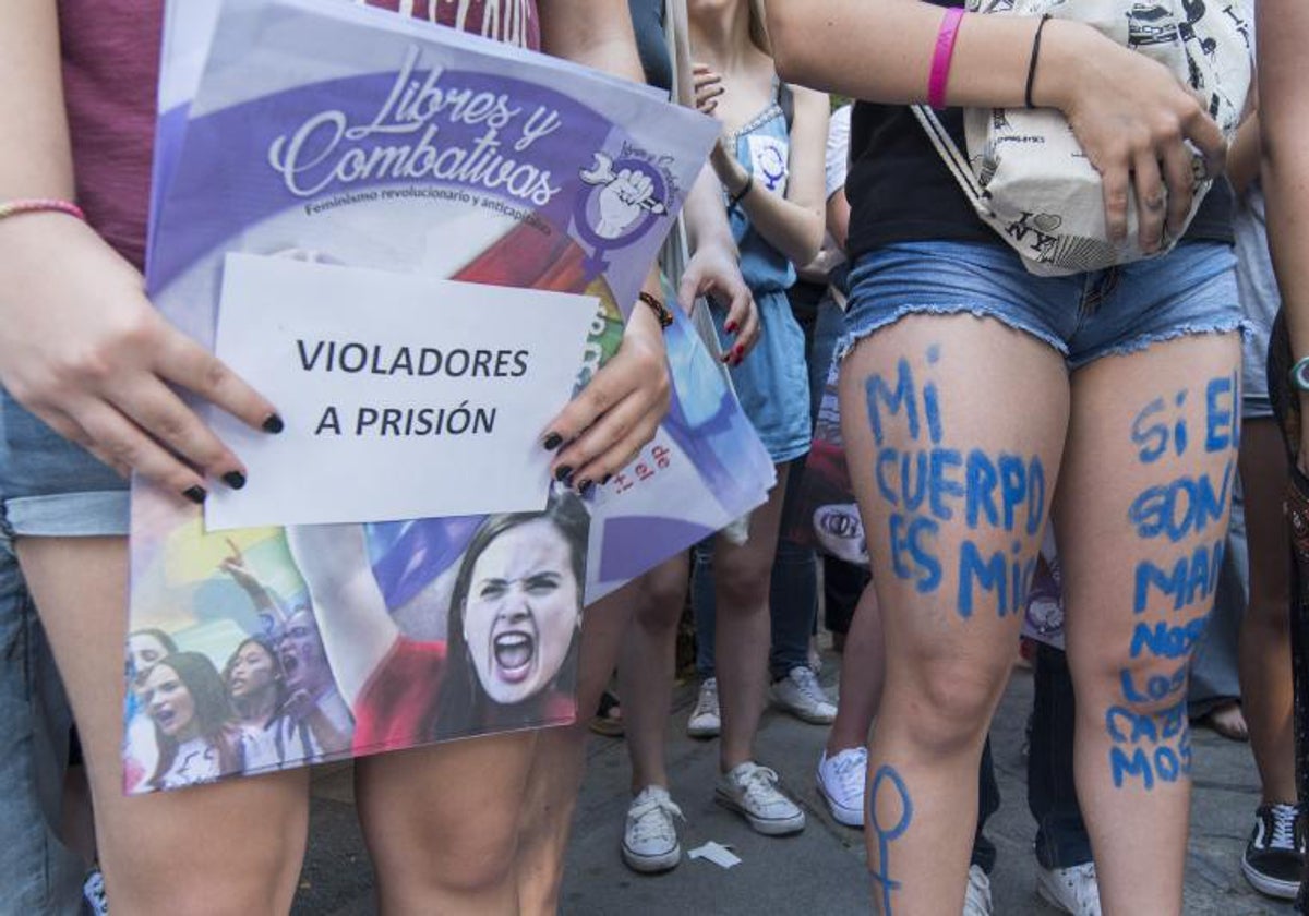 Manifestación para pedir penas más duras para los agresores sexuales