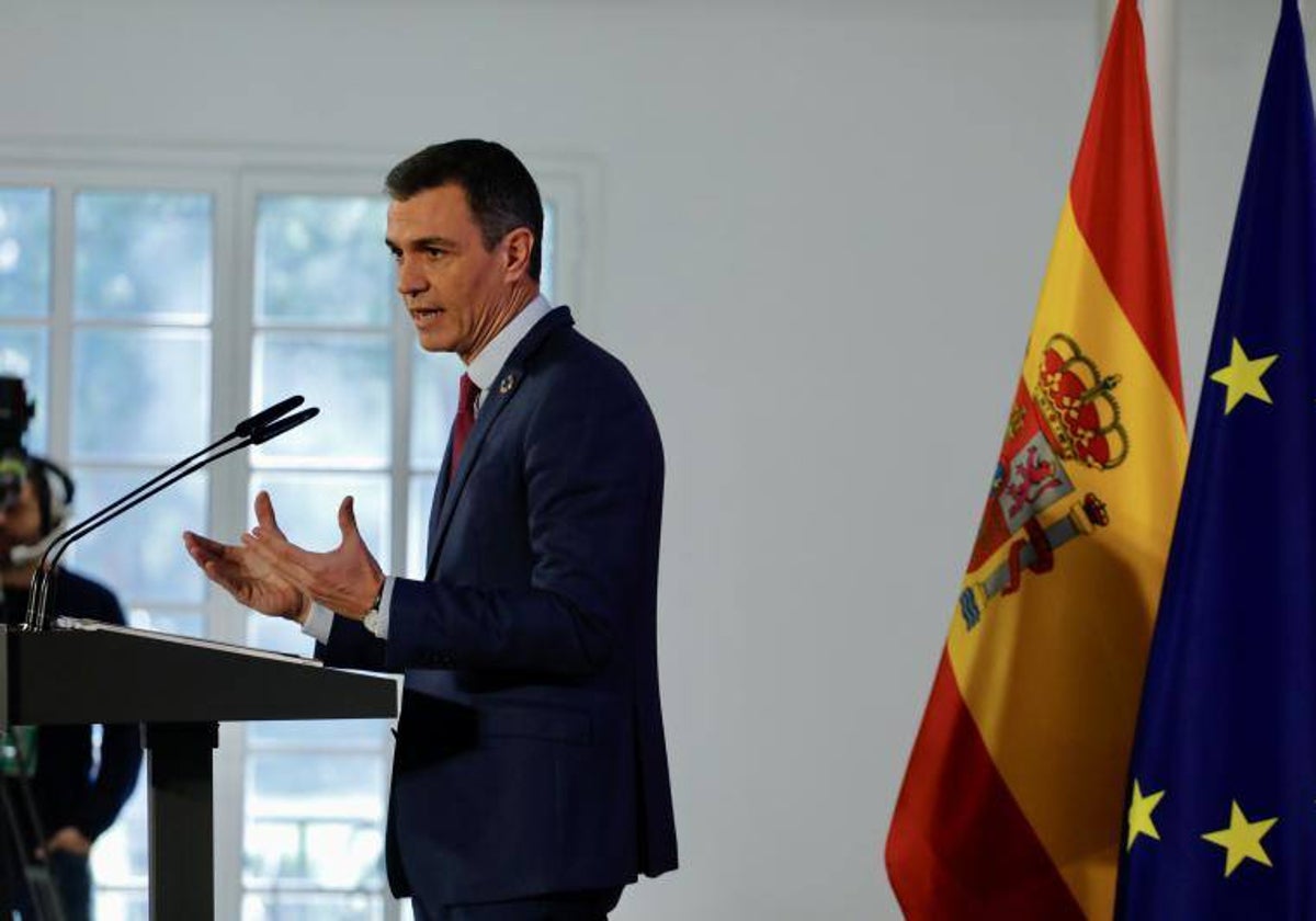 El presidente del Gobierno, Pedro Sánchez