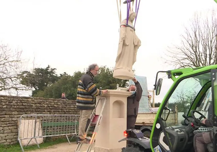 Retiran una estatua de la Virgen María en Francia por orden judicial