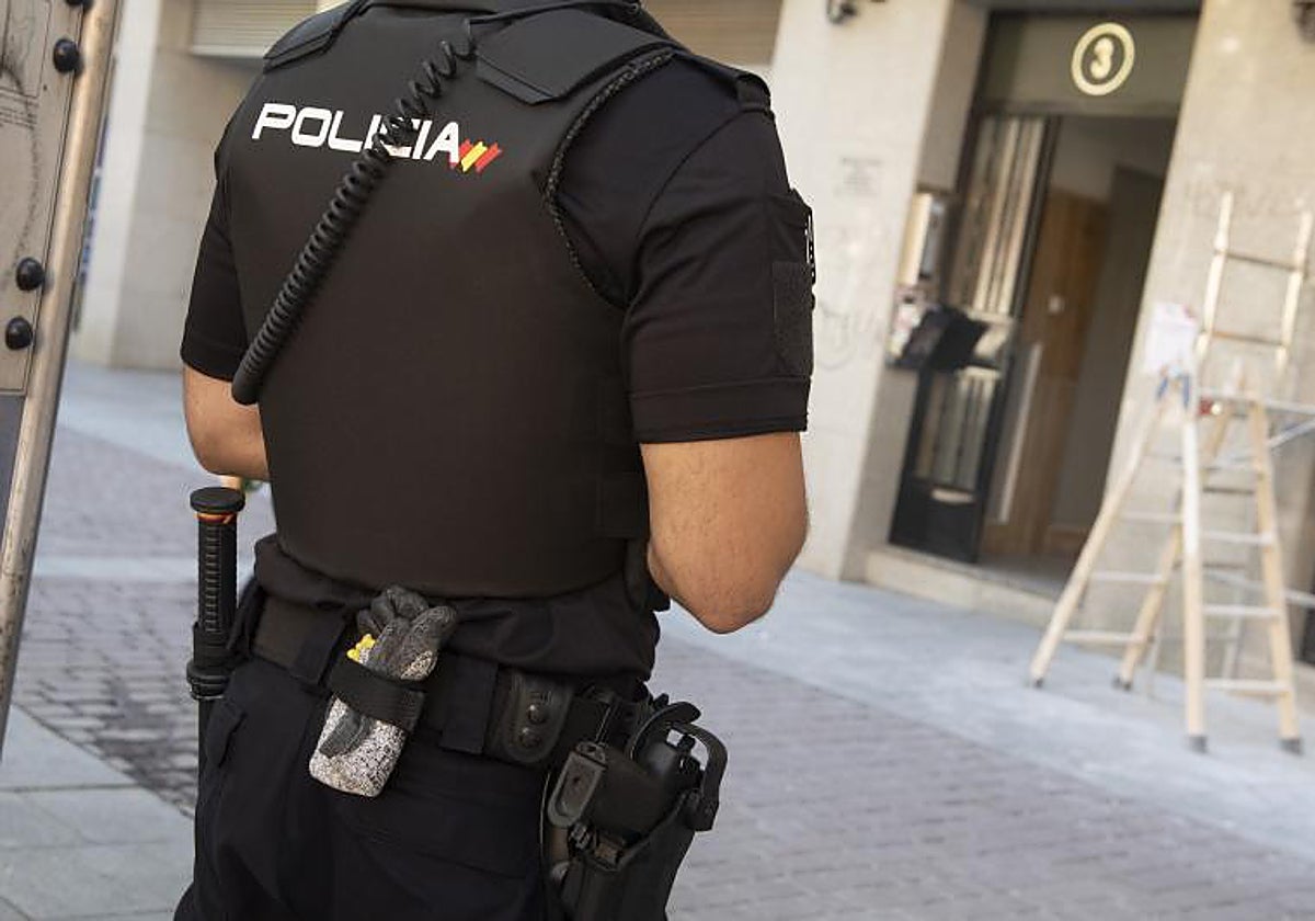 Un policía, en Madrid