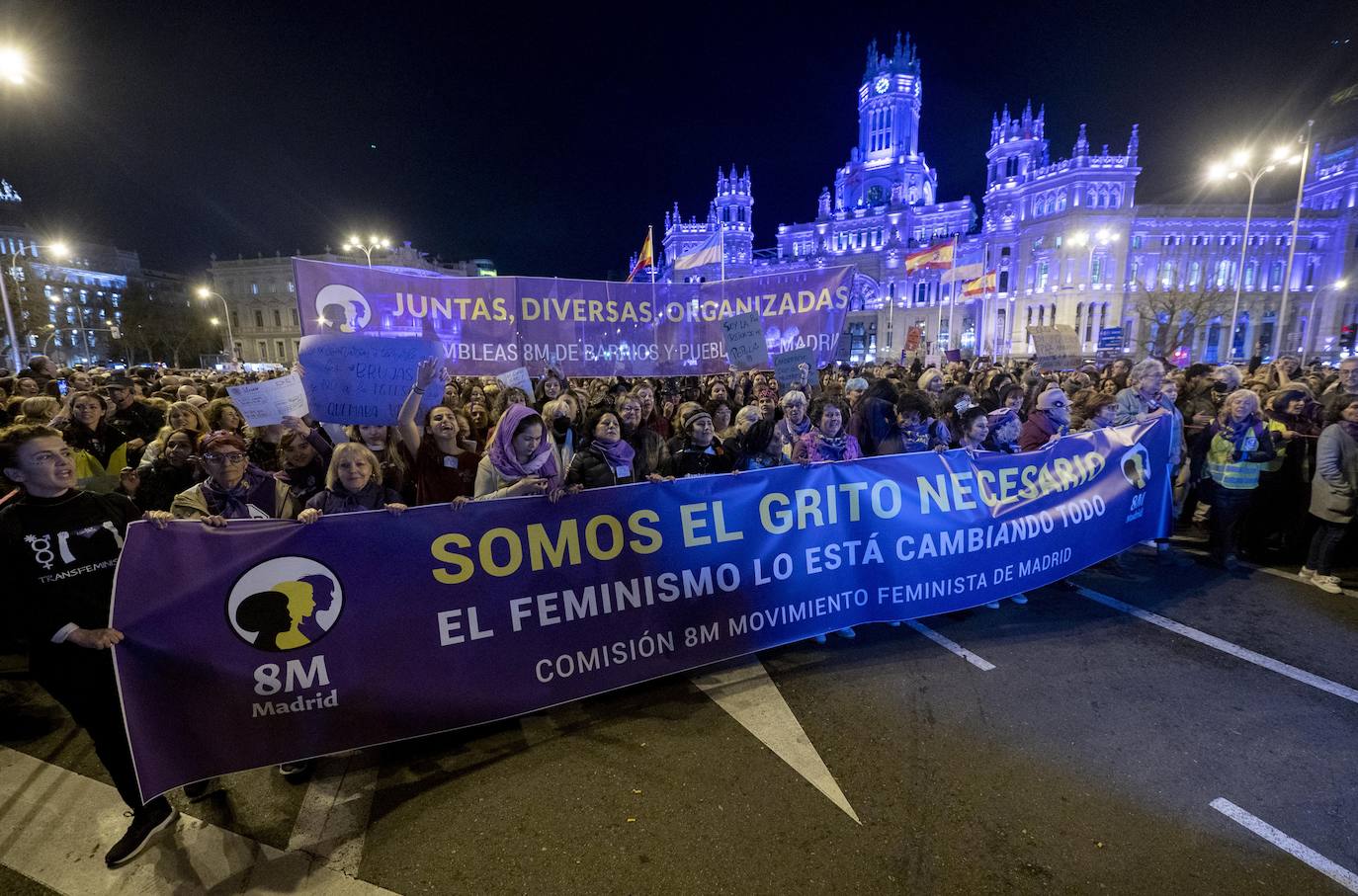 Marcha feminista en Madrid