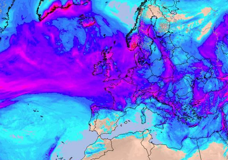 La AEMET avisa de la llegada de un frente atlántico: las regiones donde lloverá esta semana