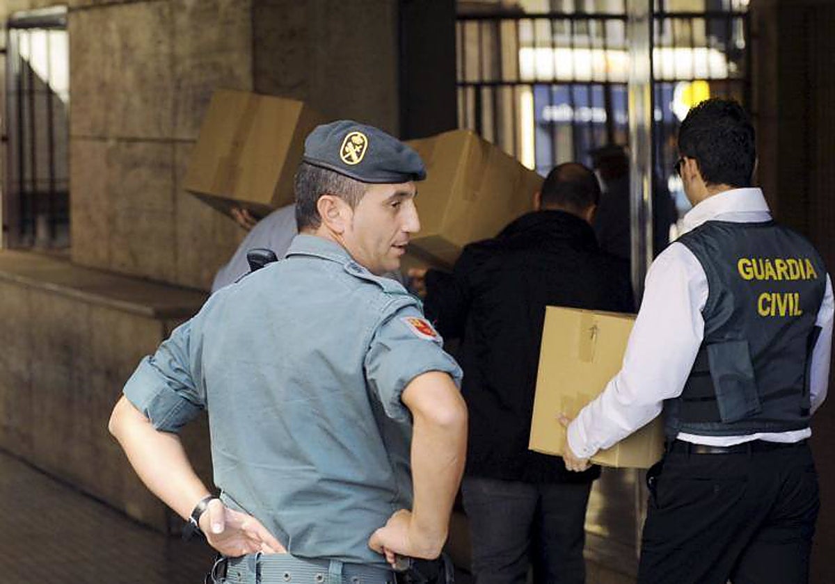 Agentes de la Guardia Civil en Murcia en una imagen de archivo