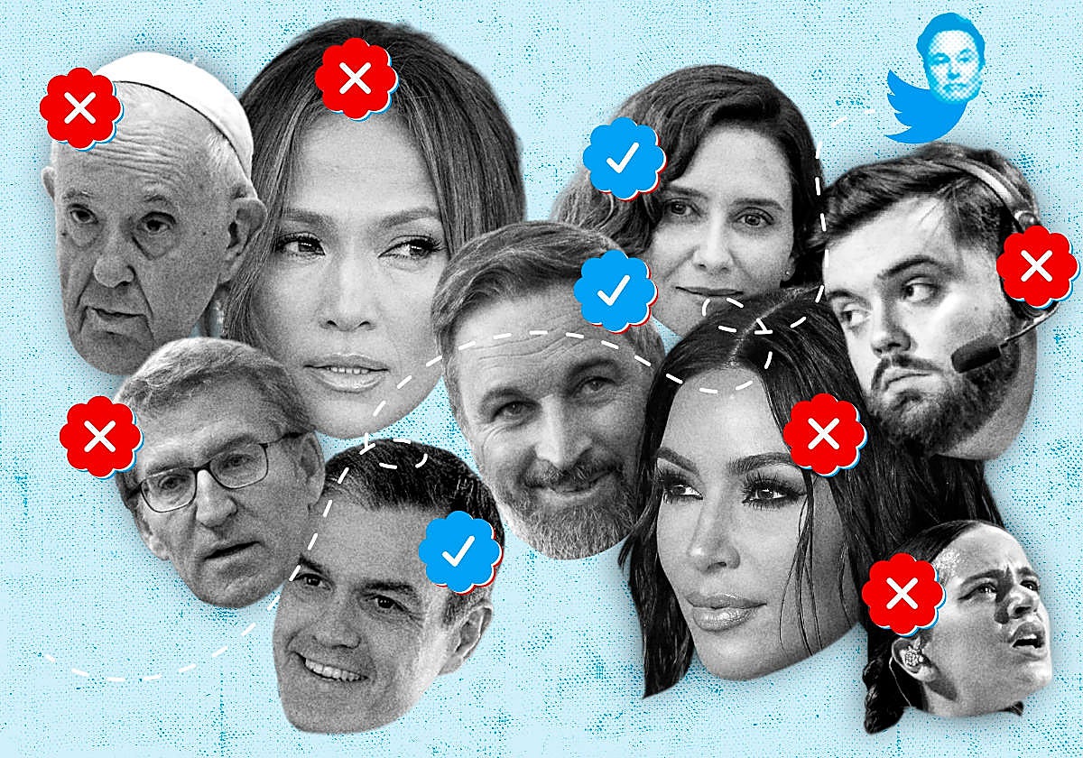 Algunas de las personalidades públicas cuya cuenta de Twitter ha perdido la verificación