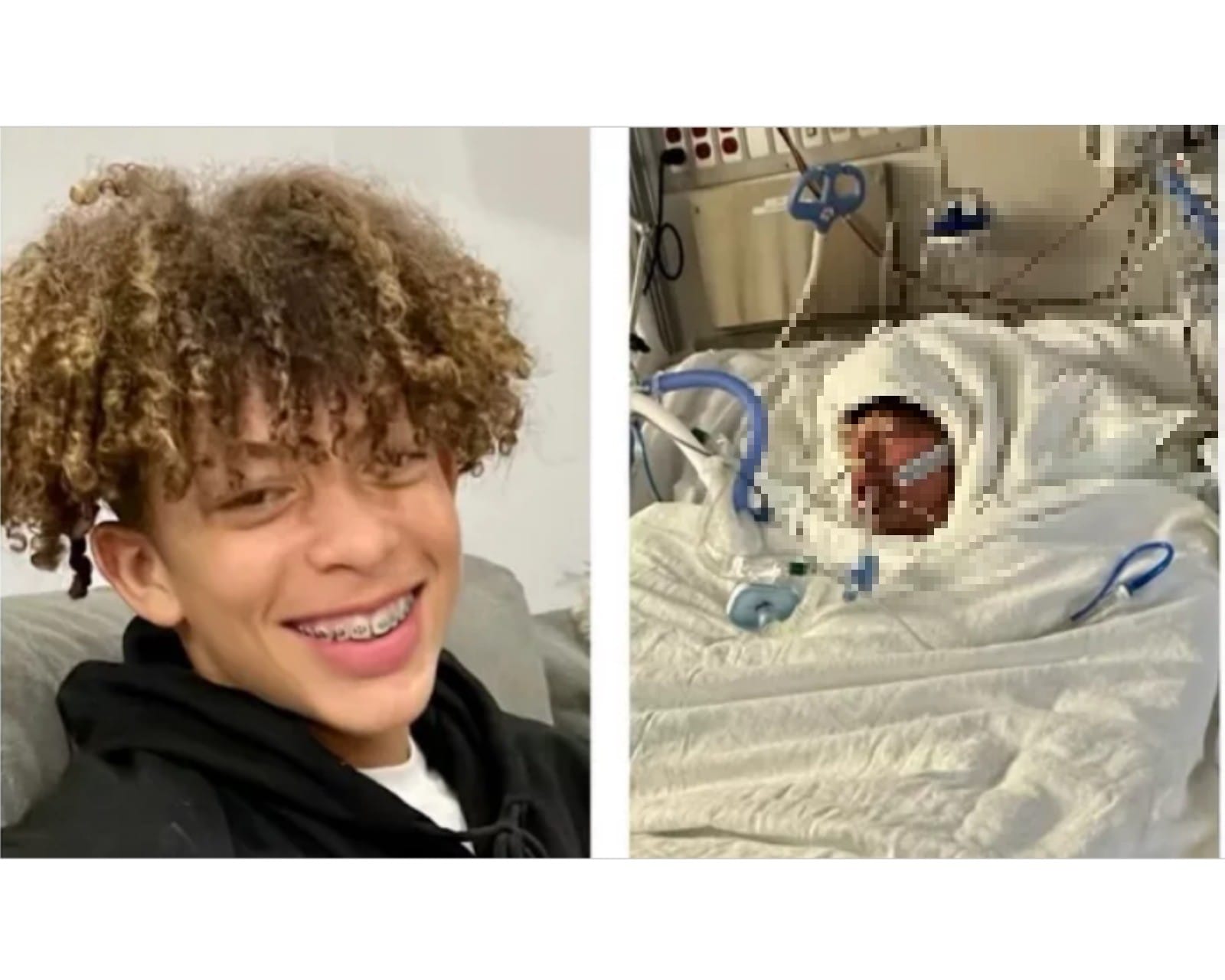 Imagen de gofundme publicada por la abuela de Mason Dark