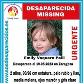 Sustracción parental: buscan a una niña de 2 años desaparecida en Zaragoza