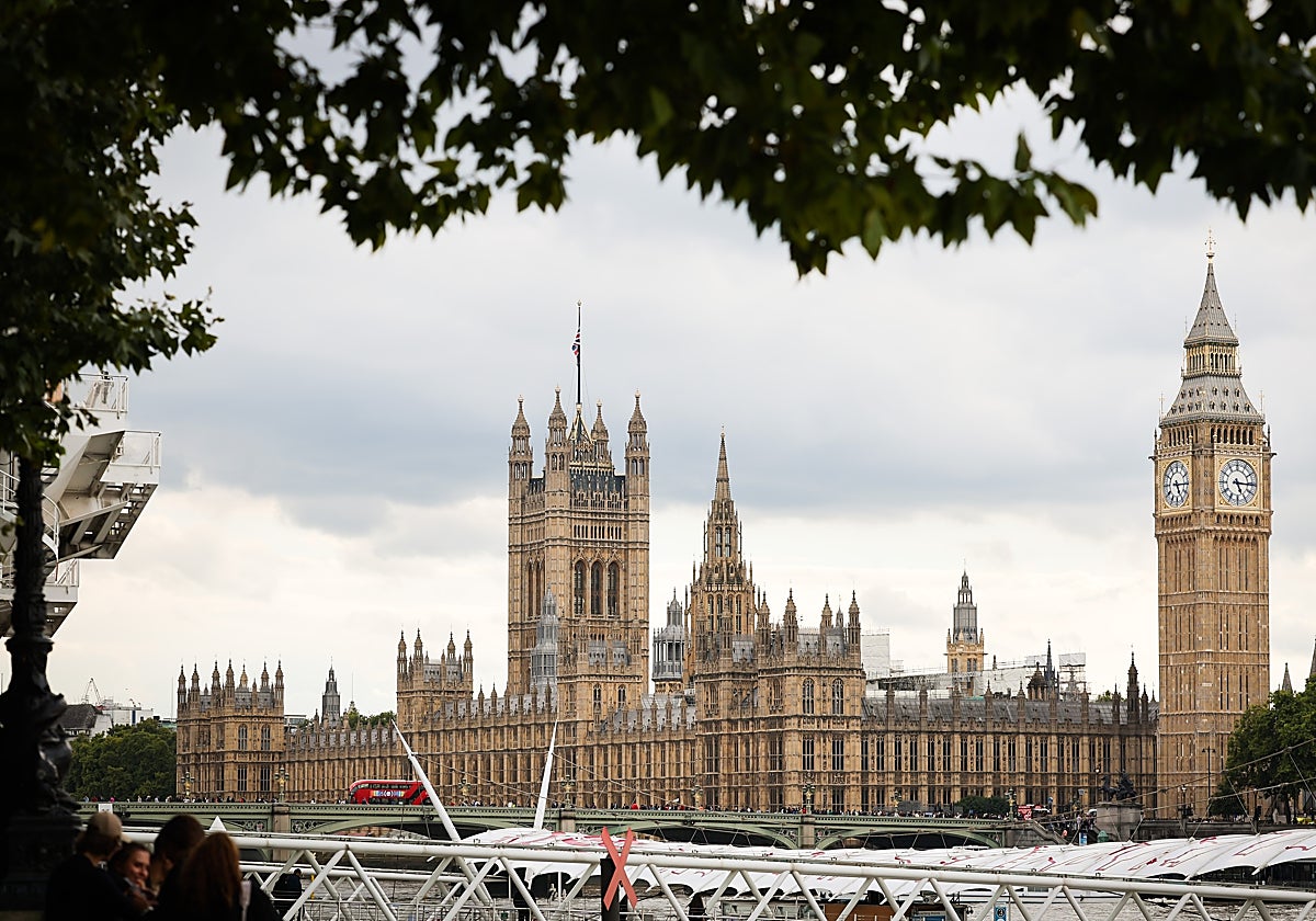 El Parlamento británico, el Palacio de Westminster y el Big Ben