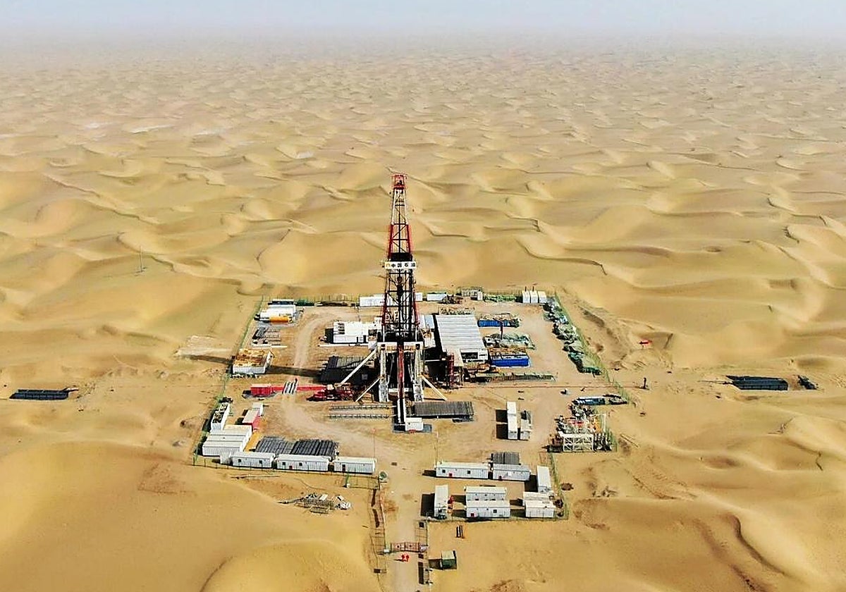 El pozo, en el desierto de Taklamakan