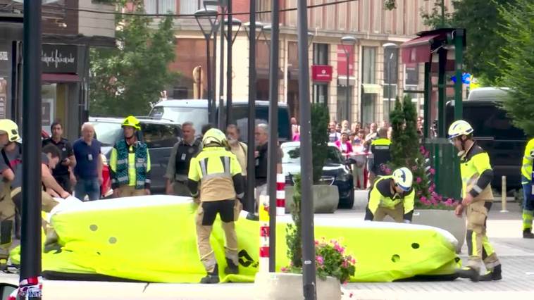 Evacuado el hombre que se había atrincherado en Leioa (Bizkaia)