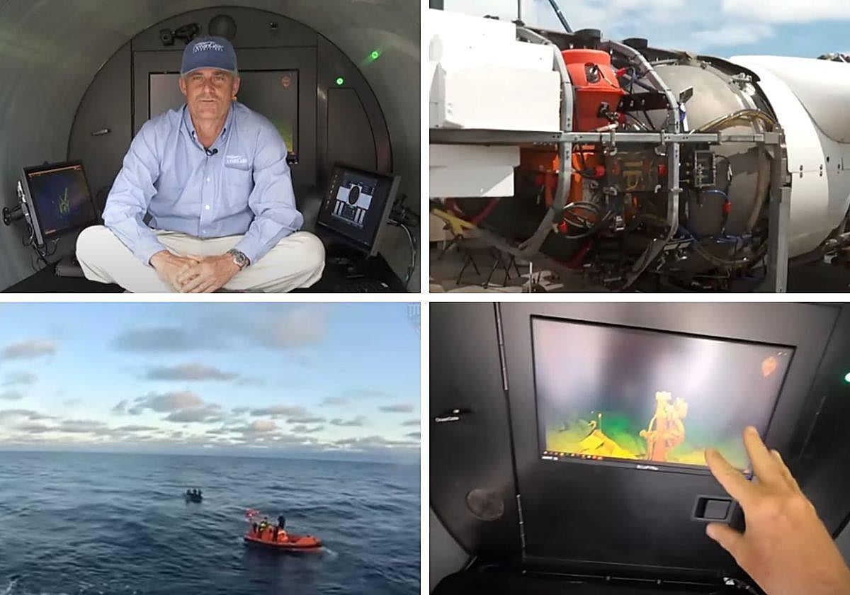 Varios momentos del vídeo publicitario del Titán