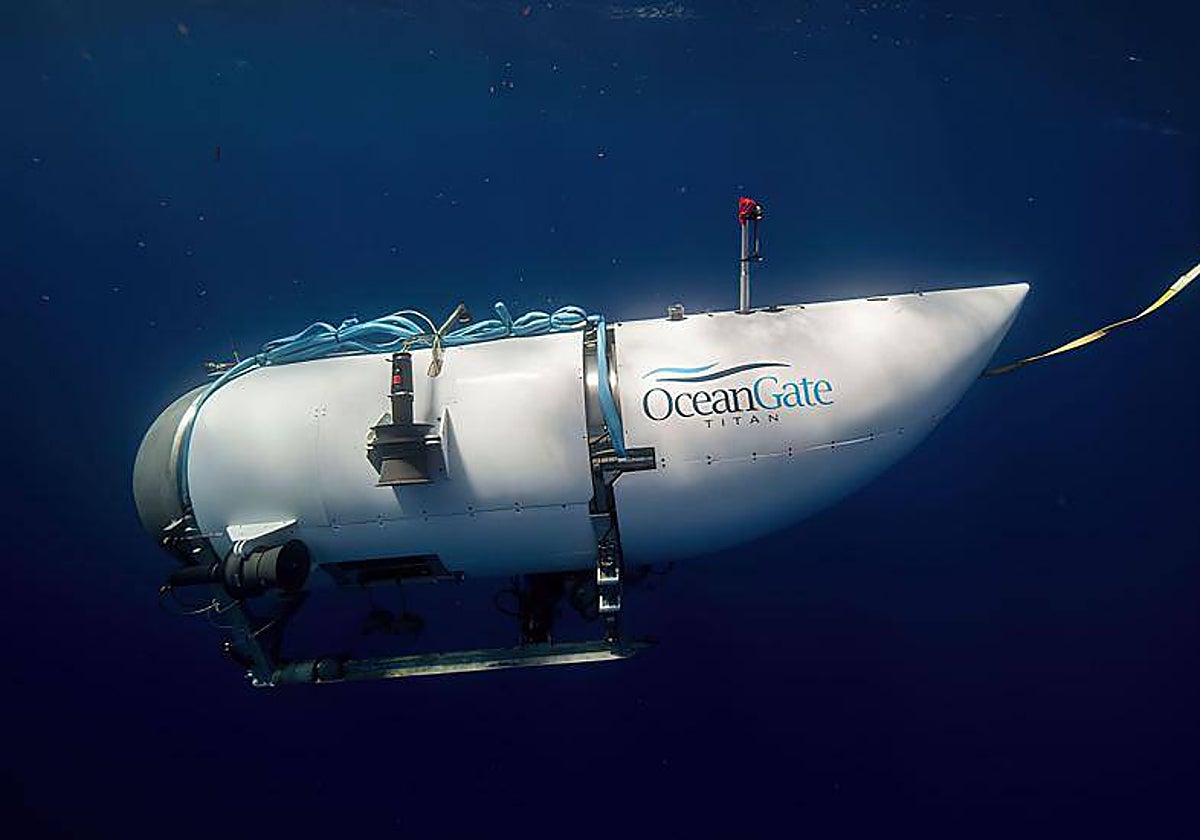 El submarino de Oceangate utilizado en la expedición a los restos del Titanic