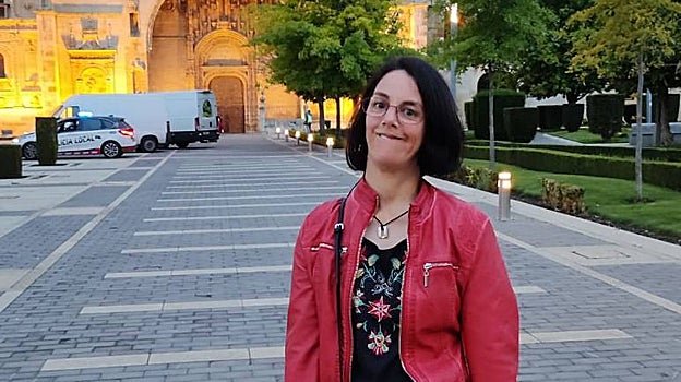 Silvia Lafuente tiene parálisis cerebral se presentó a una plaza del Servicio Territorial de Cultura en León