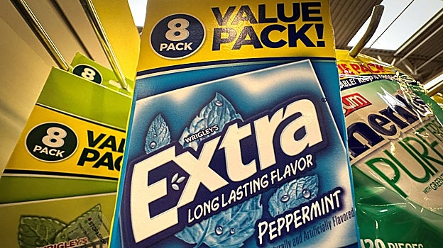 Los chicles Extra de Wrigley también contienen aspartamo