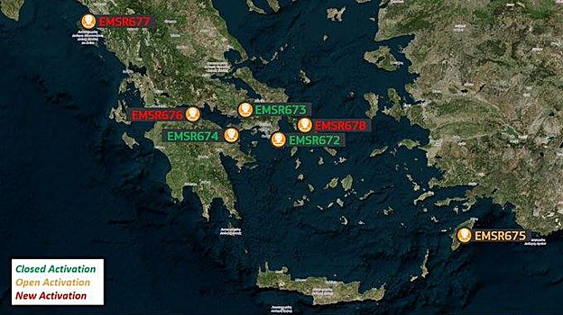 Zonas afectadas por el incendio