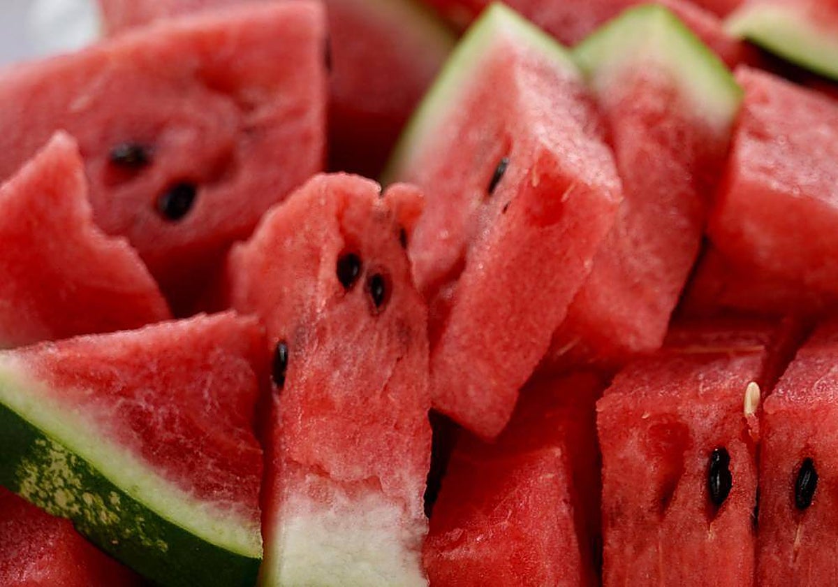 Trozos de sandía