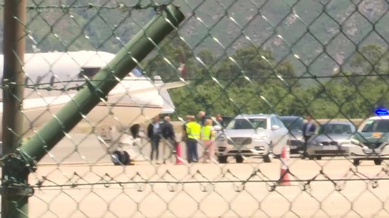 El rey emérito aterriza en Vigo para ir a Sanxenxo (Pontevedra)