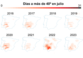 Todos los julios hace mucho calor, ¿pero el mismo calor?: comparamos este mes desde 1950 hasta este año