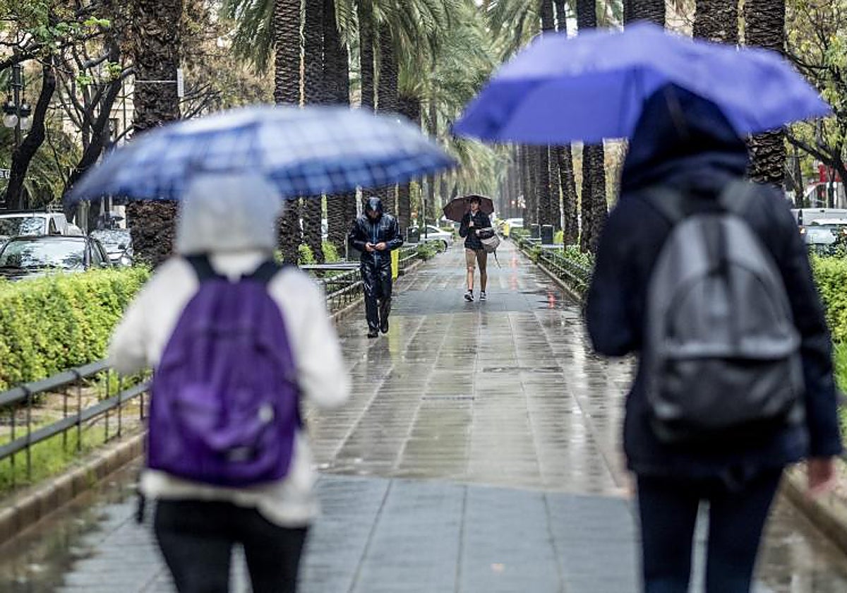 Lluvias en Valencia