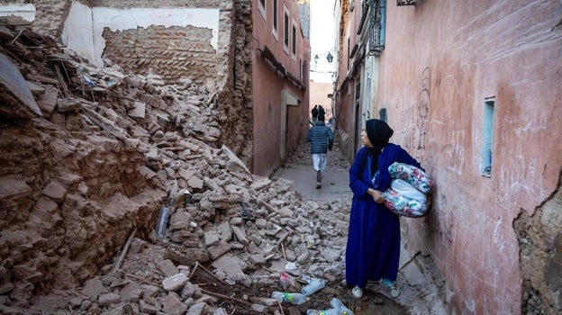 Terror tras el terremoto en Marruecos: «La lámpara se cayó del techo y salí corriendo»
