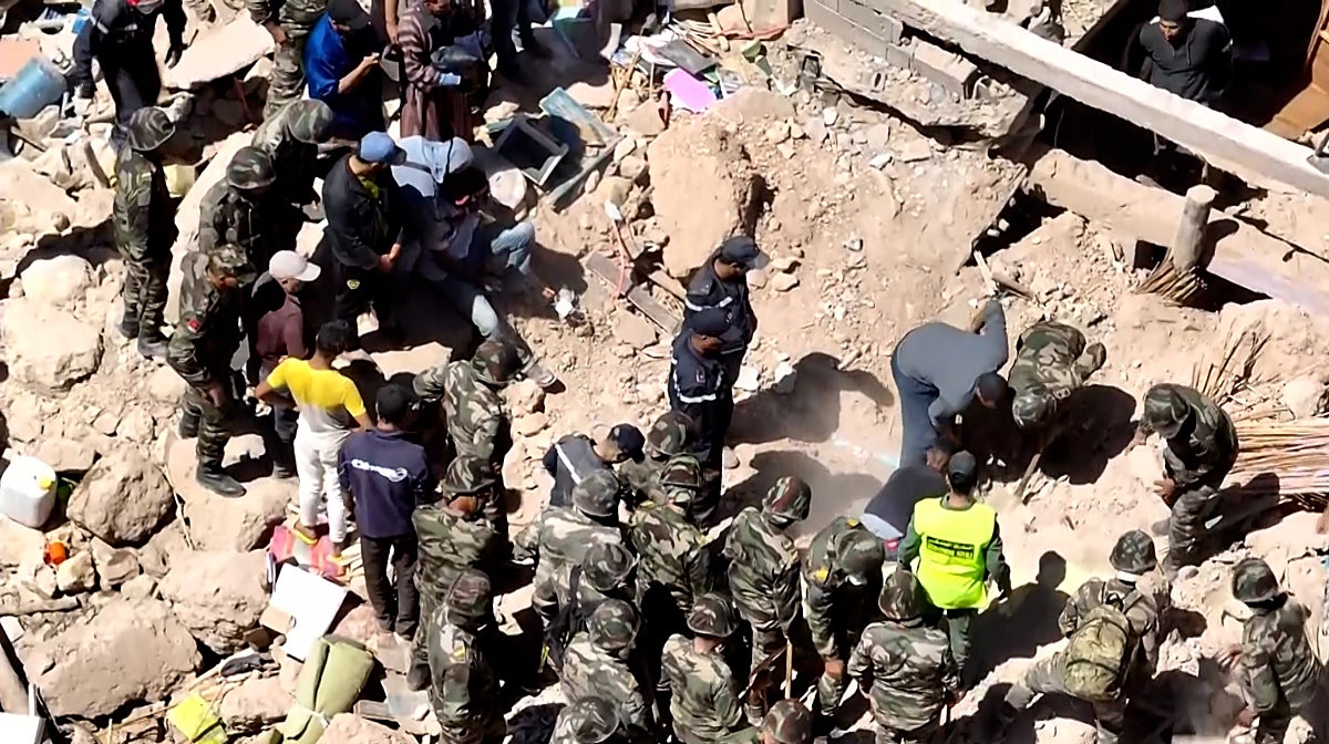 Así se ve la destrucción del terremoto de Marruecos desde el cielo