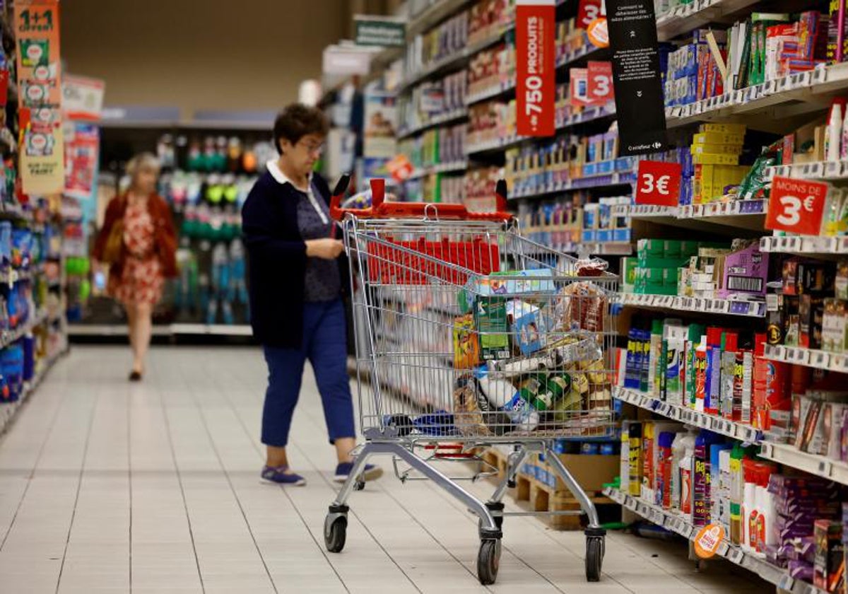 Un supermercado cerca de París