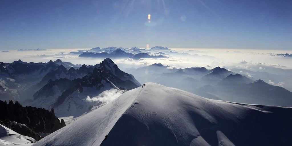 La montaña más alta de Francia se encoge el Mont Blanc ha perdido más